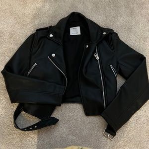 bershka leather jacket